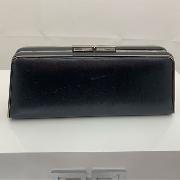Tiffany & Co. Leather Sabrina Frame Clutch -  Black - Picture 8 of 11
